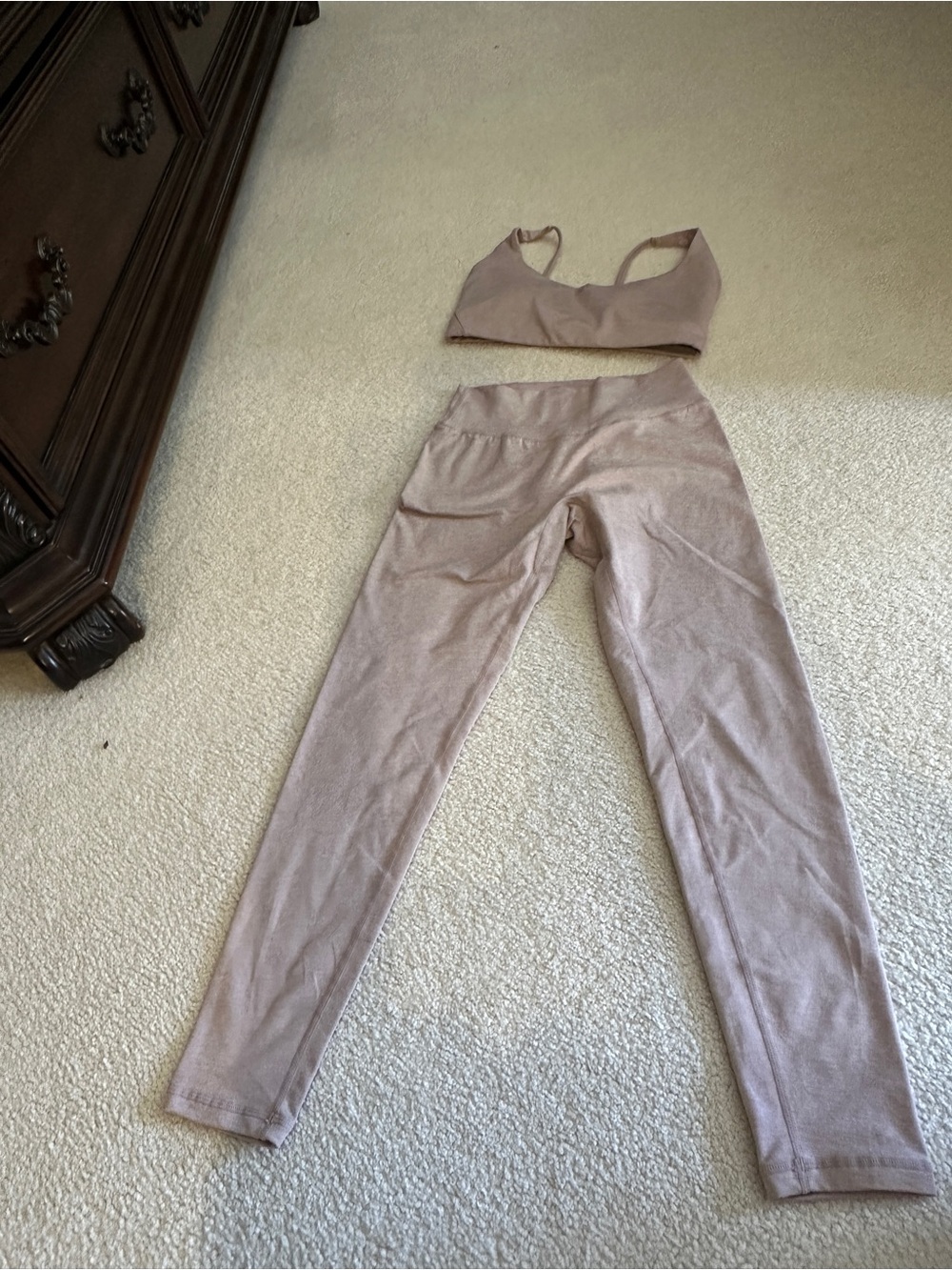 BuffBunny Mauve High-Waist Leggings Set